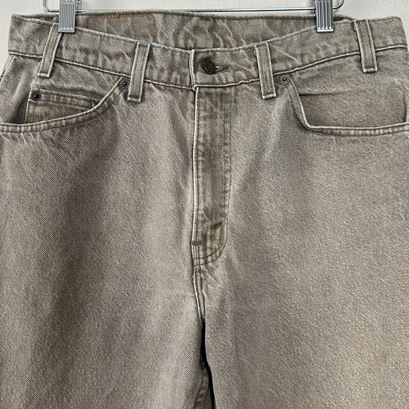 Vintage 1995 Levi’s orange tab 550 32x32 gray brown wash - Picture 3 of 12
